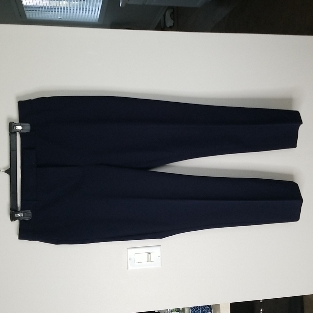 TALBOTS  Everyday High waist straight stretch pant 12 Petite in Navy